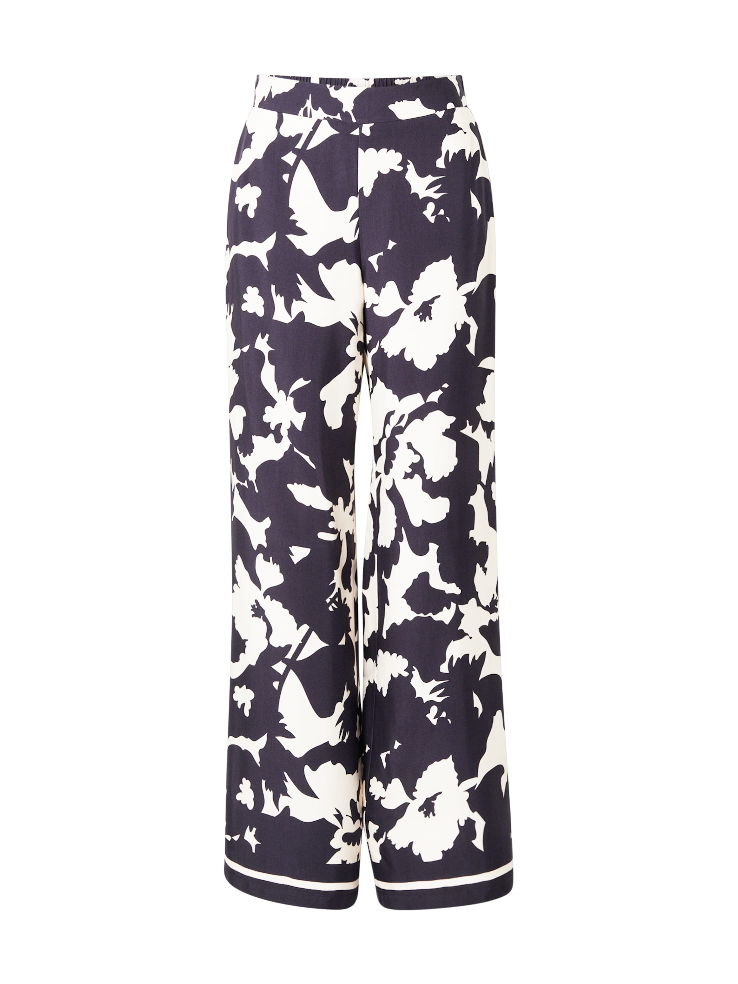 COMMA Laiad sääred Püksid, värv lilla: eest vaates