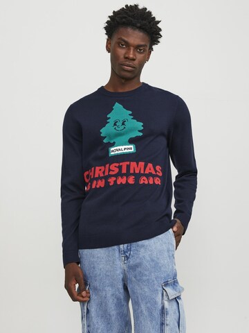 JACK & JONES Sweater in Blue: front