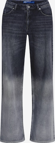 KARL LAGERFELD JEANS Loosefit Jeans i svart: framsida
