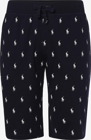 Polo Ralph Lauren Calças de pijama em preto / branco, Vista do produto