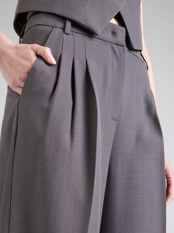 co'couture Wide leg Pleat-front trousers in Grey