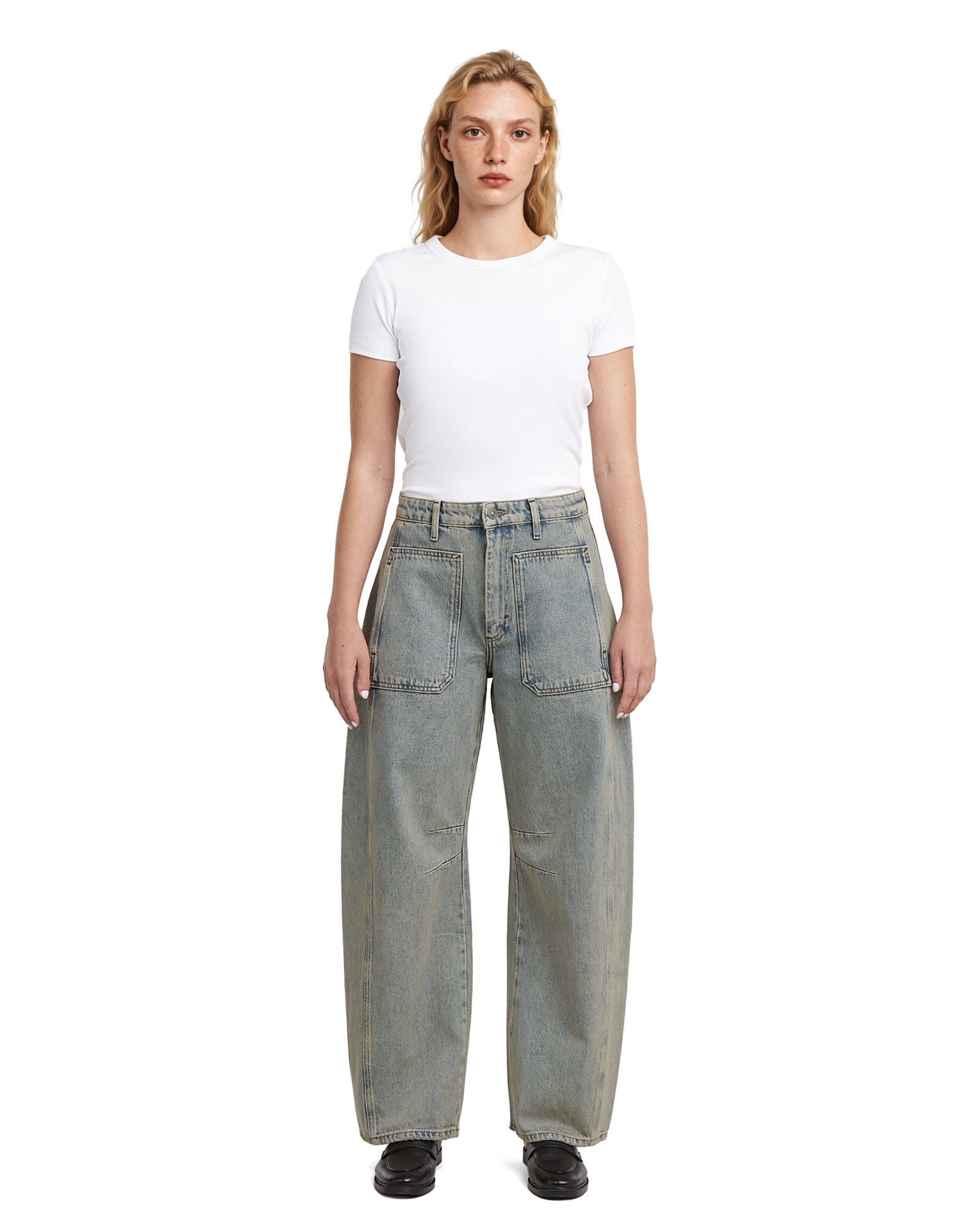 G-STAR Loosefit Jeans in Blauw: voorkant