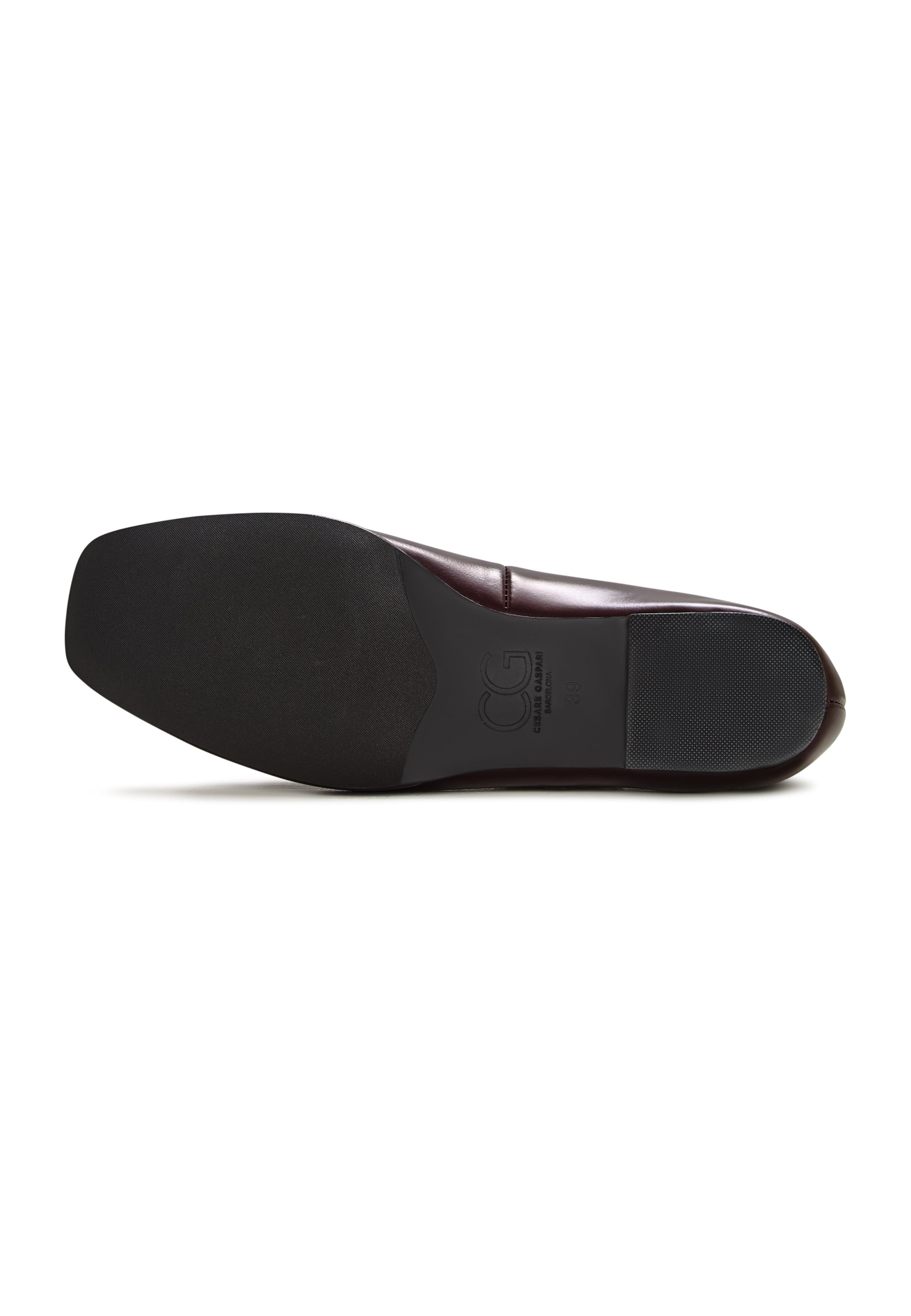 CESARE GASPARI Strap ballerina in Red