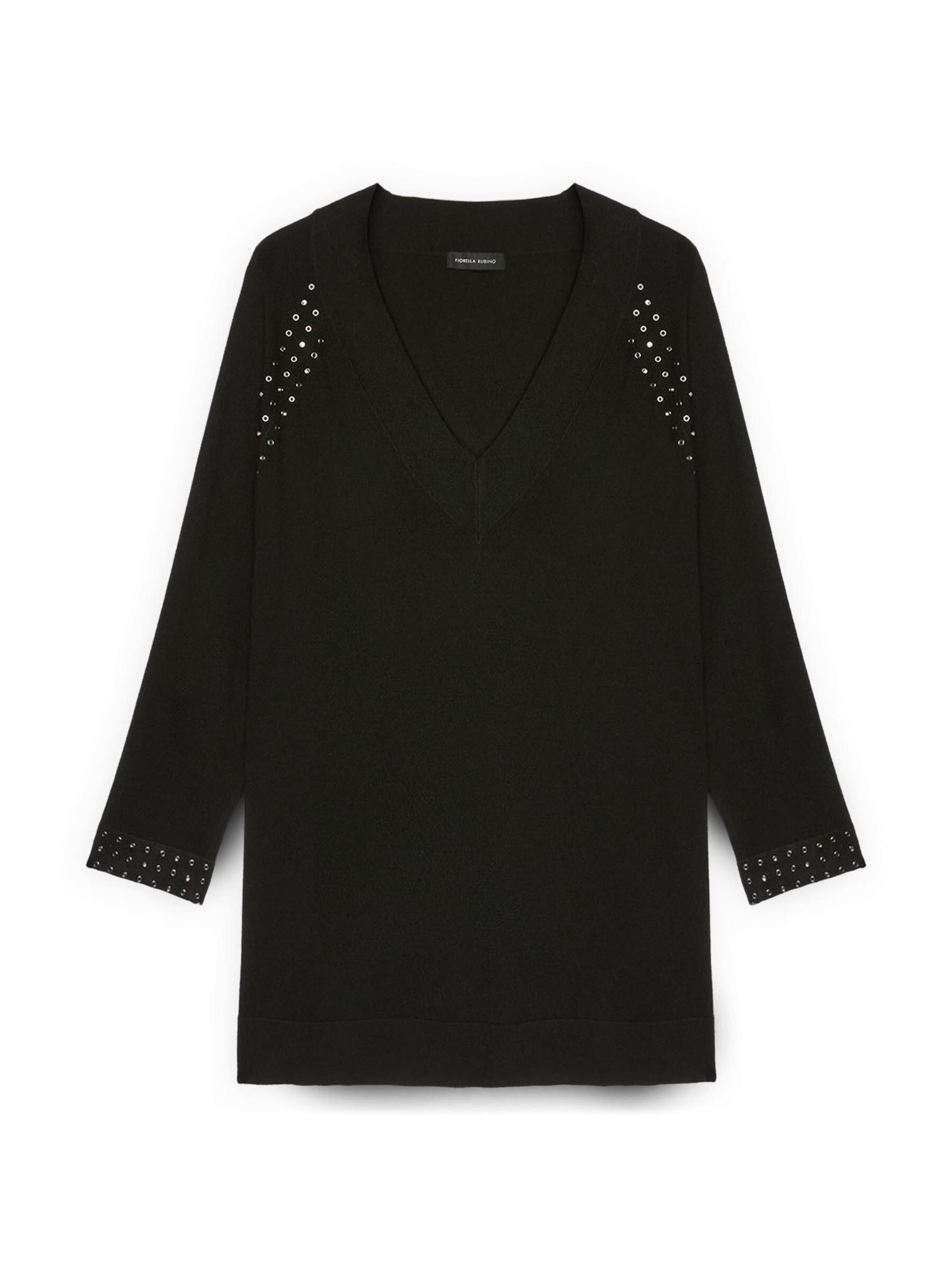 Pull-over Fiorella Rubino en noir : devant