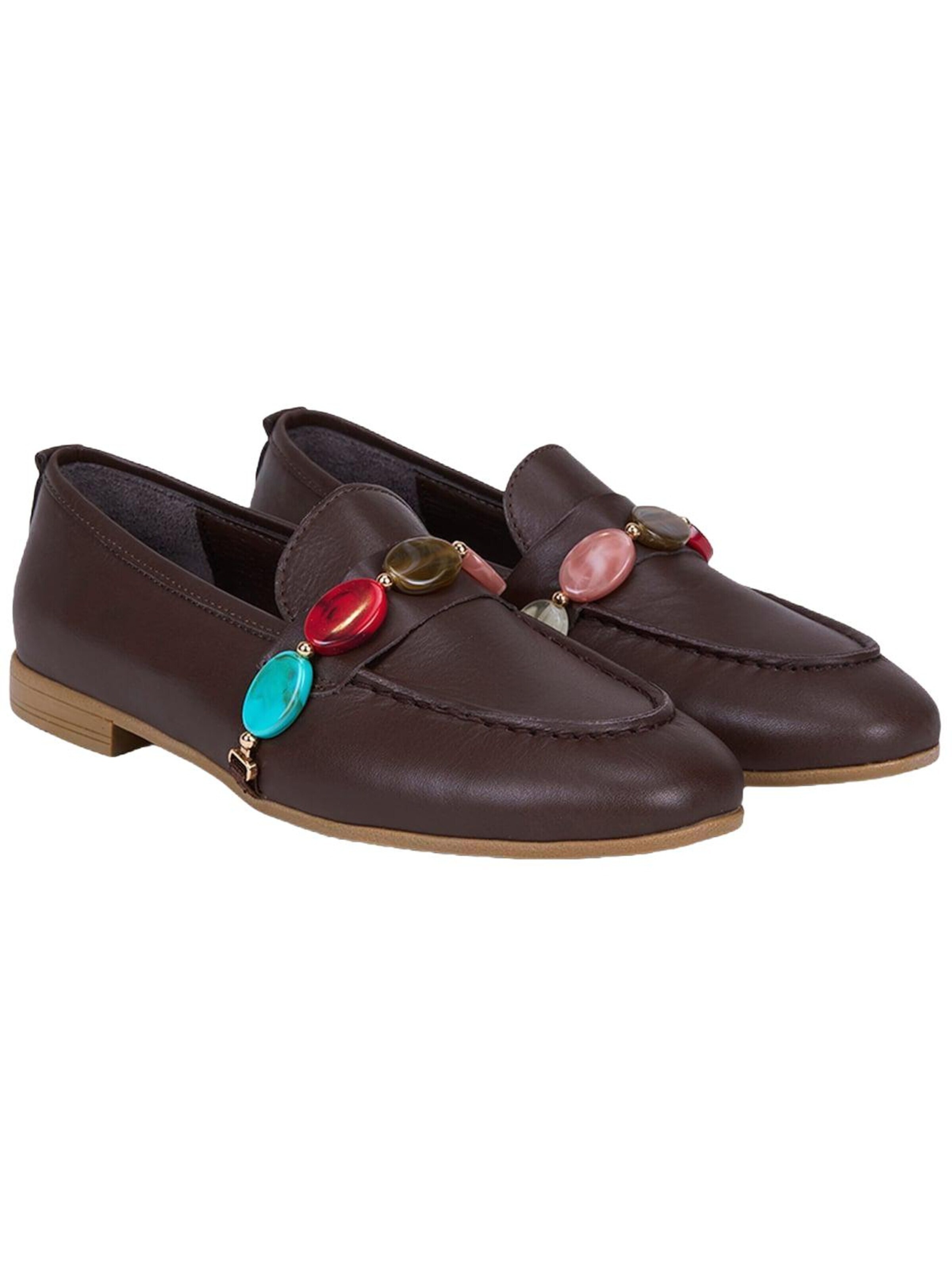 Desa Moccasin 'Loafer' in Brown: front