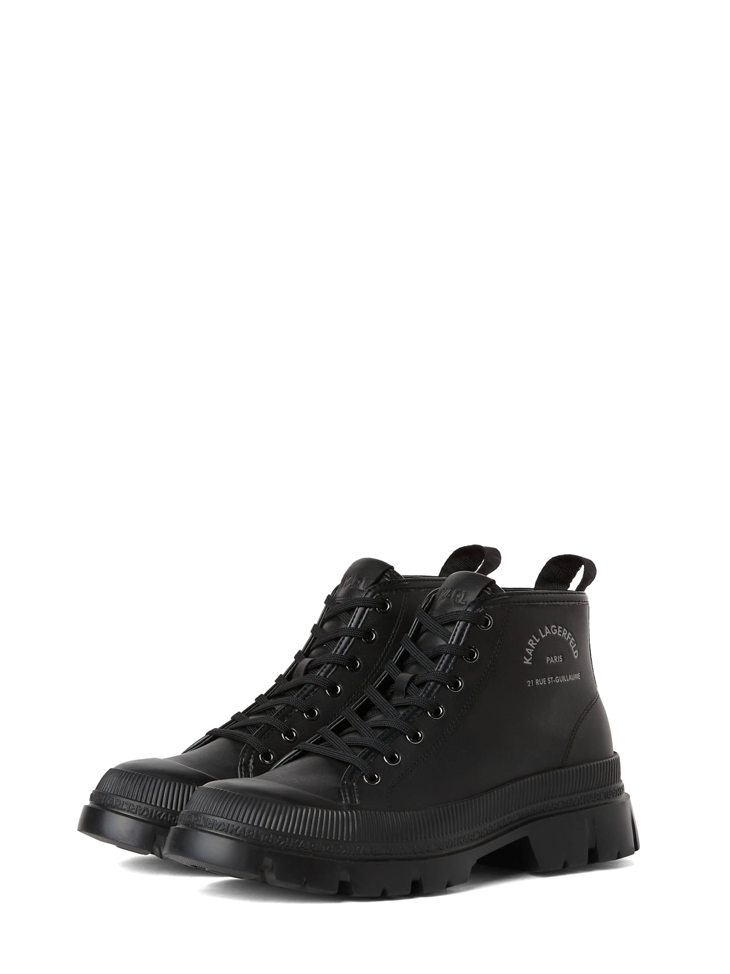 Bottines à lacets 'Maison' Karl Lagerfeld en noir