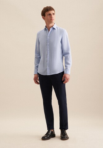 SEIDENSTICKER Slim fit Business shirt in Blue