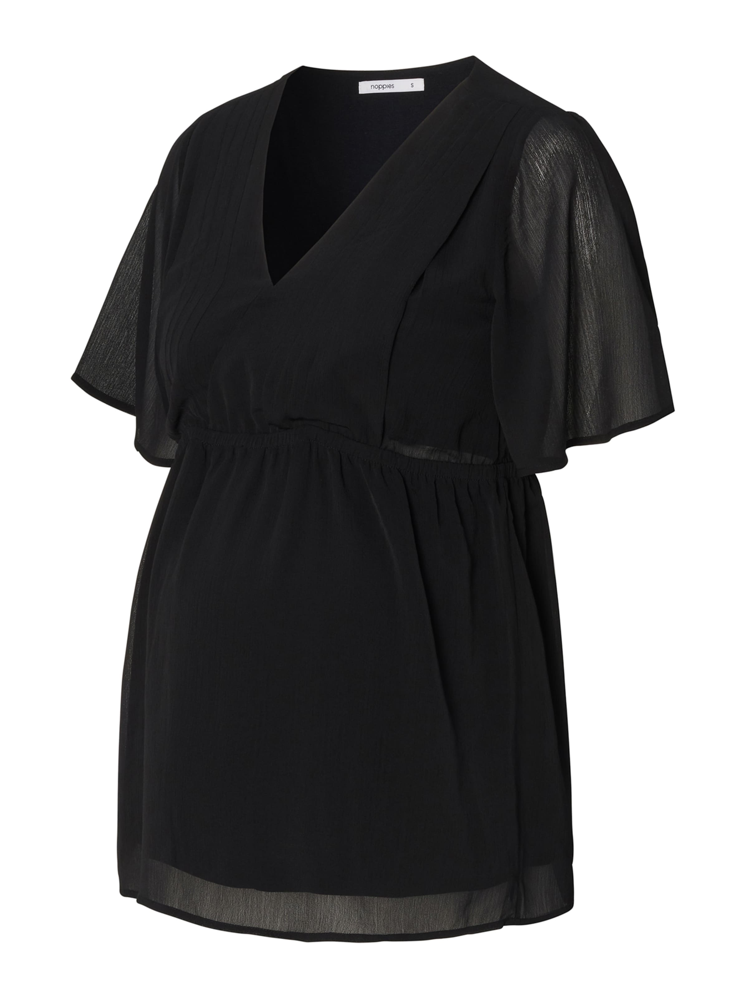 melns Noppies Blūze 'Alisa': no priekšpuses