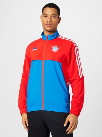 ADIDAS SPORTSWEAR Sportovní bunda 'Fc Bayern Condivo 22 Presentation' – modrá: přední strana