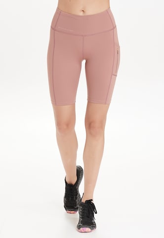 ENDURANCE Skinny Workout Pants 'Thadea' in Pink: front