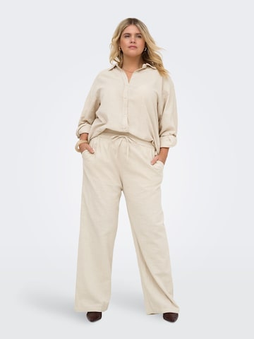 ONLY Carmakoma Loosefit Bukser 'CARTizana' i beige