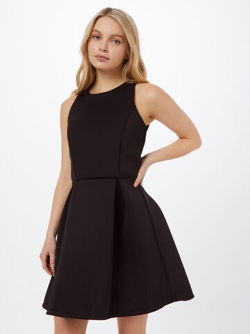 WAL G. Dress 'HEAVY SCUBA' in Black: front