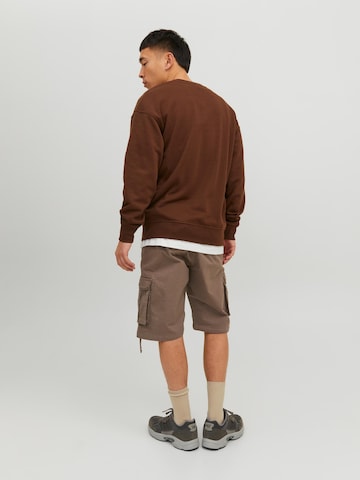 JACK & JONES Loose fit Cargo Pants 'Zeus' in Brown