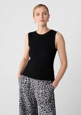 COMMA Top in Schwarz: Vorderseite
