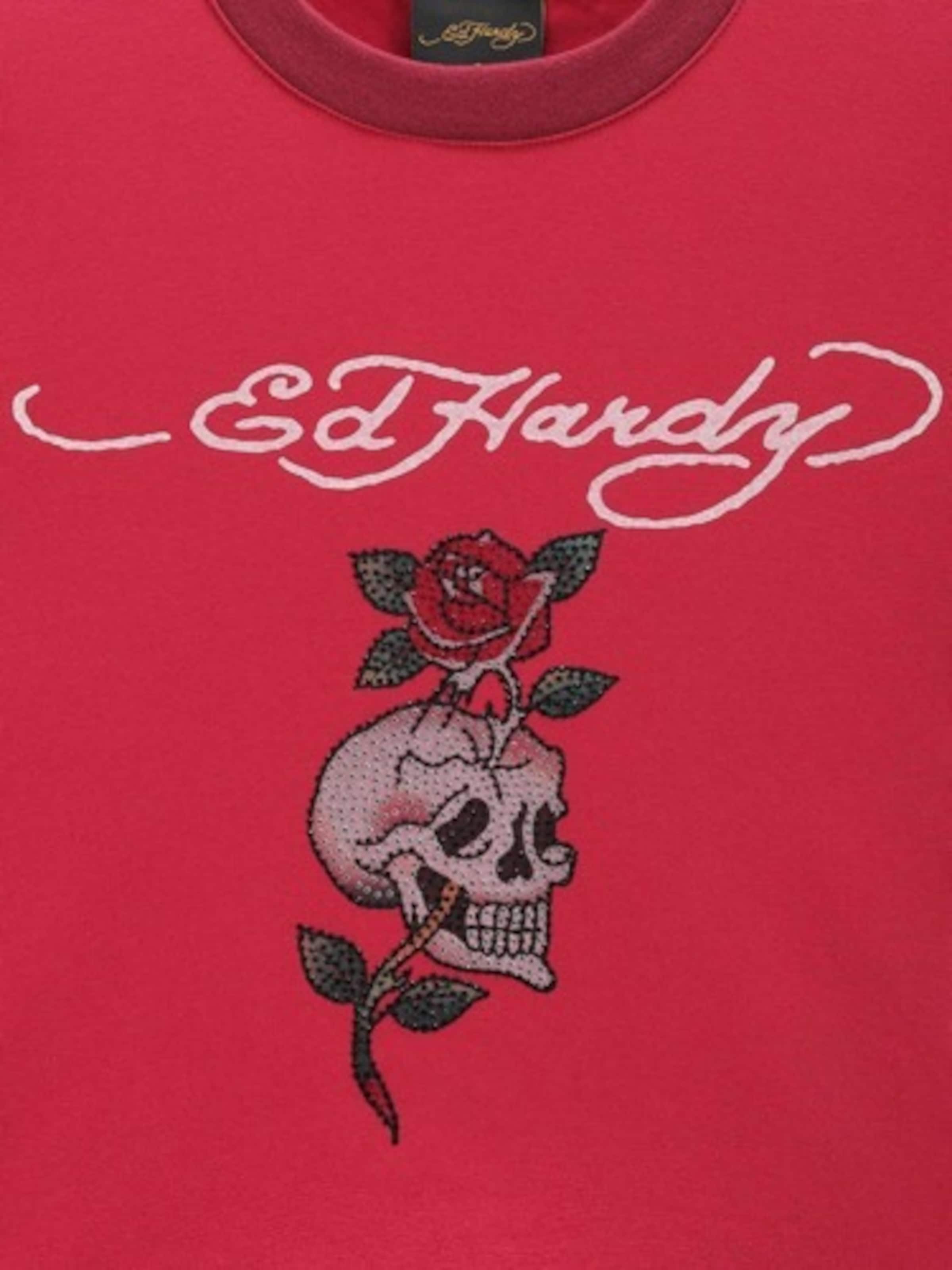 T-shirt Ed Hardy en rouge