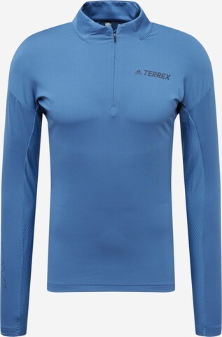 ADIDAS TERREX Performance Shirt 'Xperior' in Blue: front