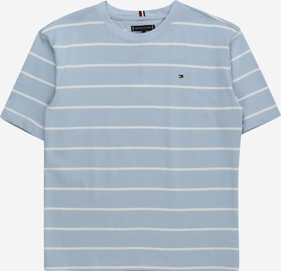 TOMMY HILFIGER T-Shirt in rauchblau / weiß, Produktansicht