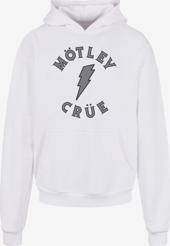Sweat-shirt 'Motley Crue - Bolt World Tour' Merchcode en blanc : devant