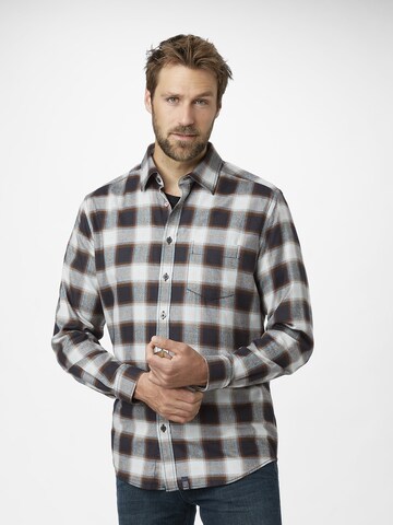 PADDOCKS Regular fit Button Up Shirt in Grey: front