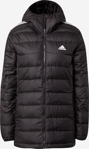 ADIDAS SPORTSWEAR Athletic Jacket 'Essentials Light Down ' in Black: front