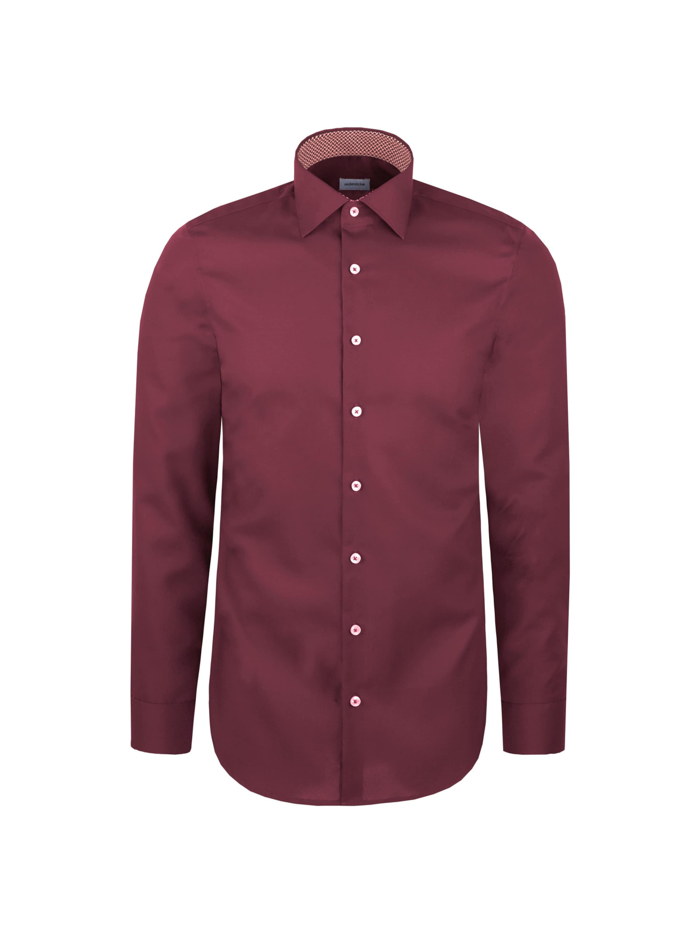 SEIDENSTICKER Business shirt 'Schwarze Rose' in Red: front