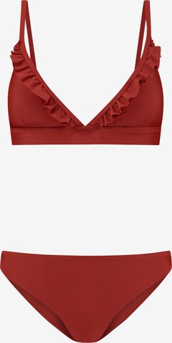 Triangle Bikini 'Beau' Shiwi en rouge : devant