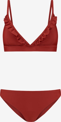 Shiwi Bikini 'Beau' in Rood: voorkant