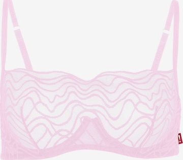 Bustier Soutien-gorge ' Wave Lace' JOOP! Jeans en rose : devant