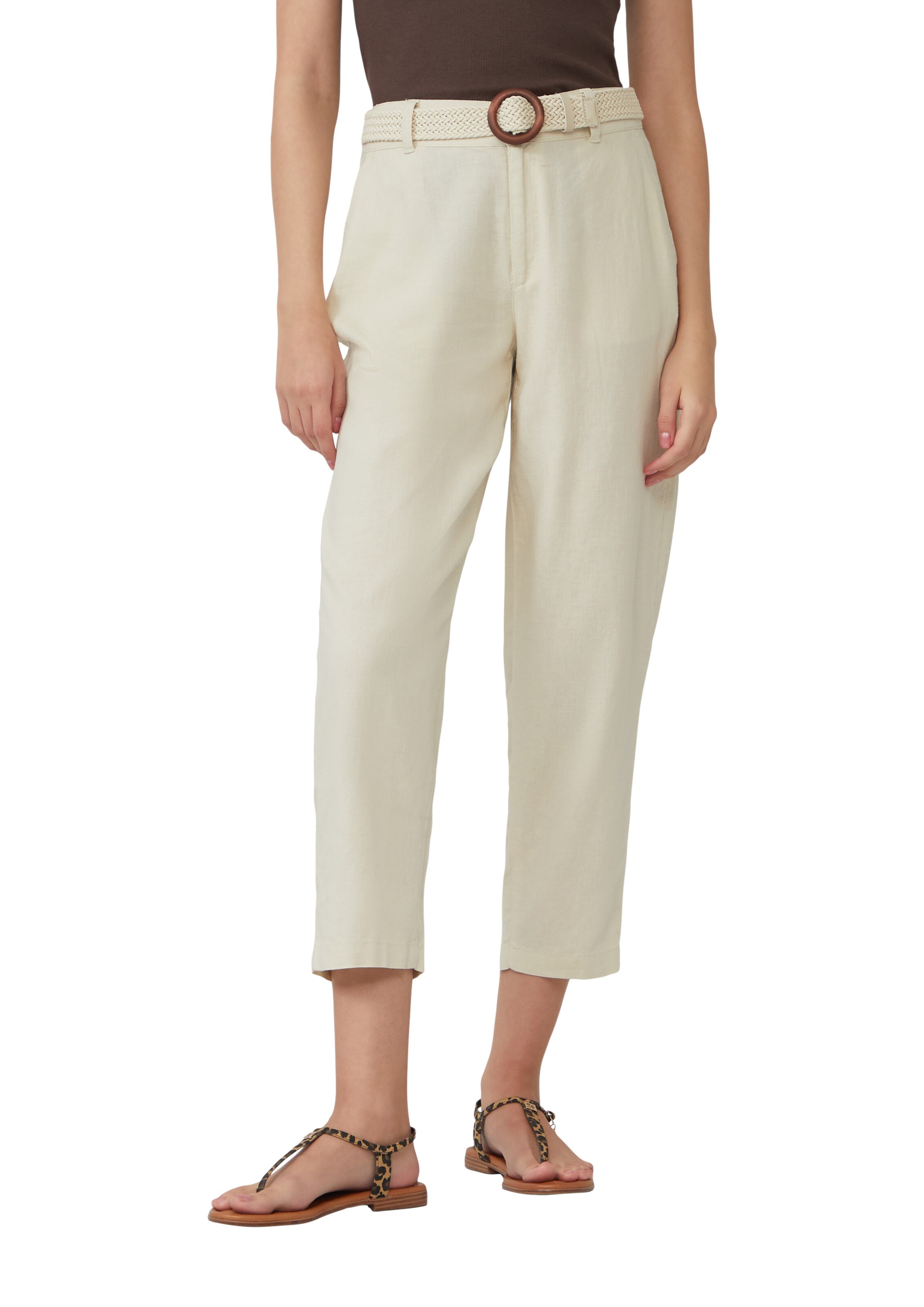 s.Oliver Loosefit Chinohose in Beige: Vorderseite