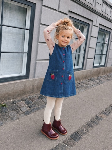 LouieLouie Ruha 'Rose Denim ∼ Raspberry embroidery on pocket' - kék