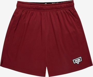 Bucketz Regular Urheiluhousut värissä punainen: etupuoli