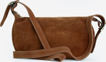 lePelou Schultertasche 'MINA' in Braun: Vorderseite