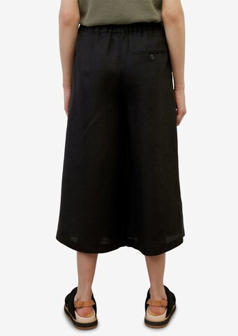 Marc O'Polo Wide Leg Hose in Schwarz