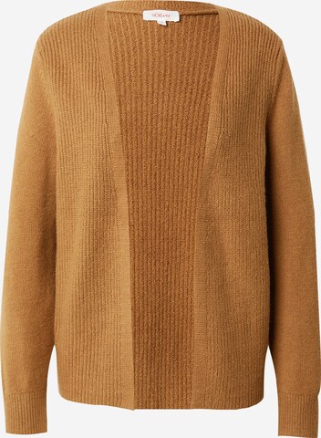 s.Oliver Knit cardigan in Brown: front