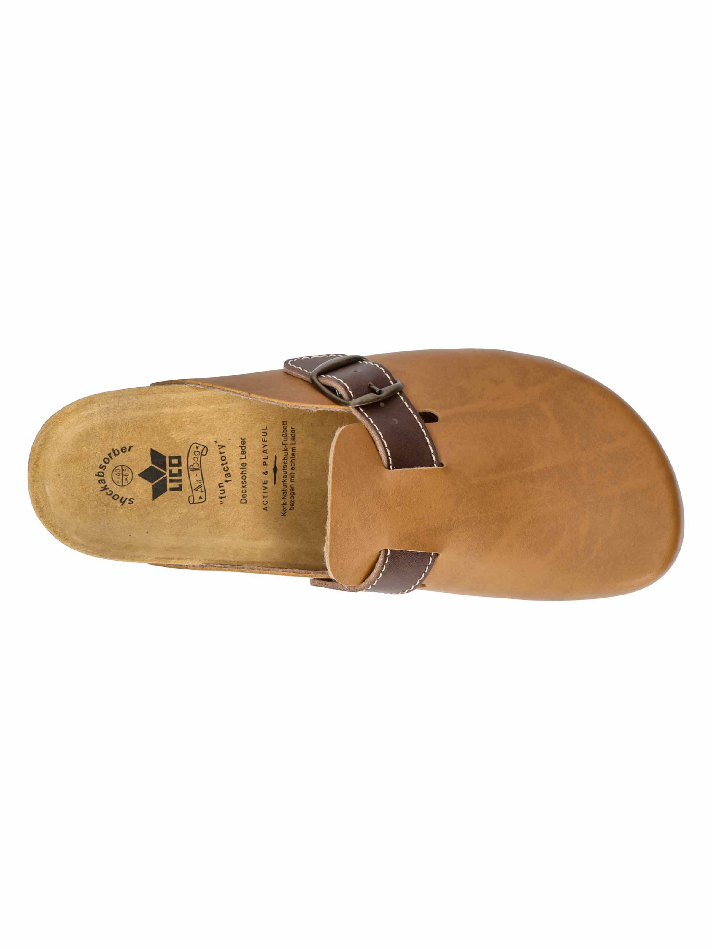 LICO Clogs 'Bioline' in Brown