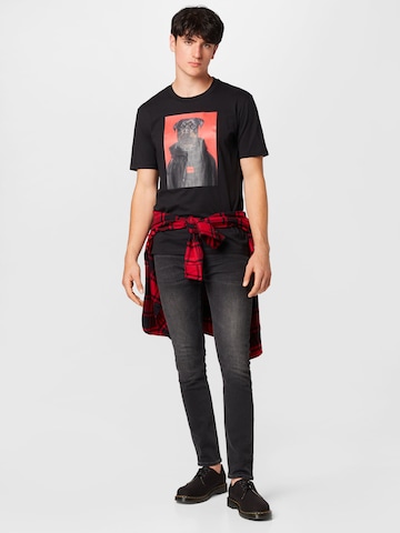 HUGO - Camiseta 'Dound' en negro