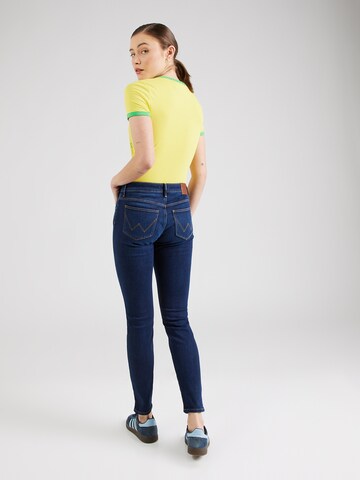 WRANGLER Skinny Džíny – modrá
