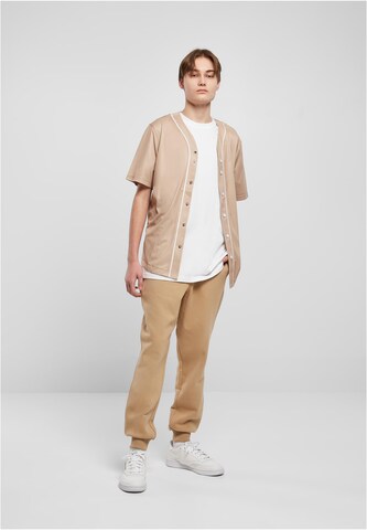 Urban Classics Regular Fit Hemd in Beige