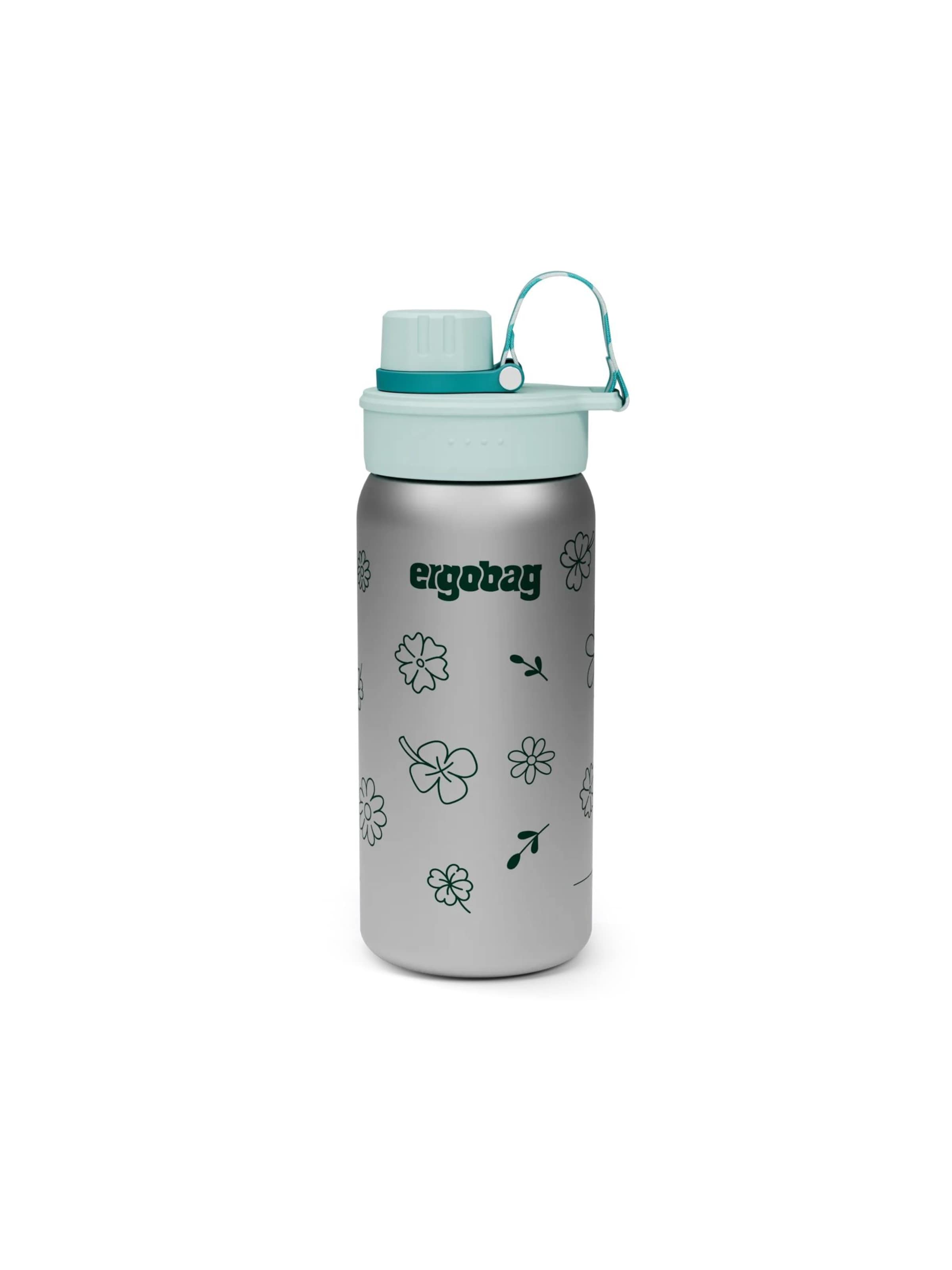 ergobag Drinking Bottle 'Trinkflasche Edelstahl Trinkflasche' in Green: front