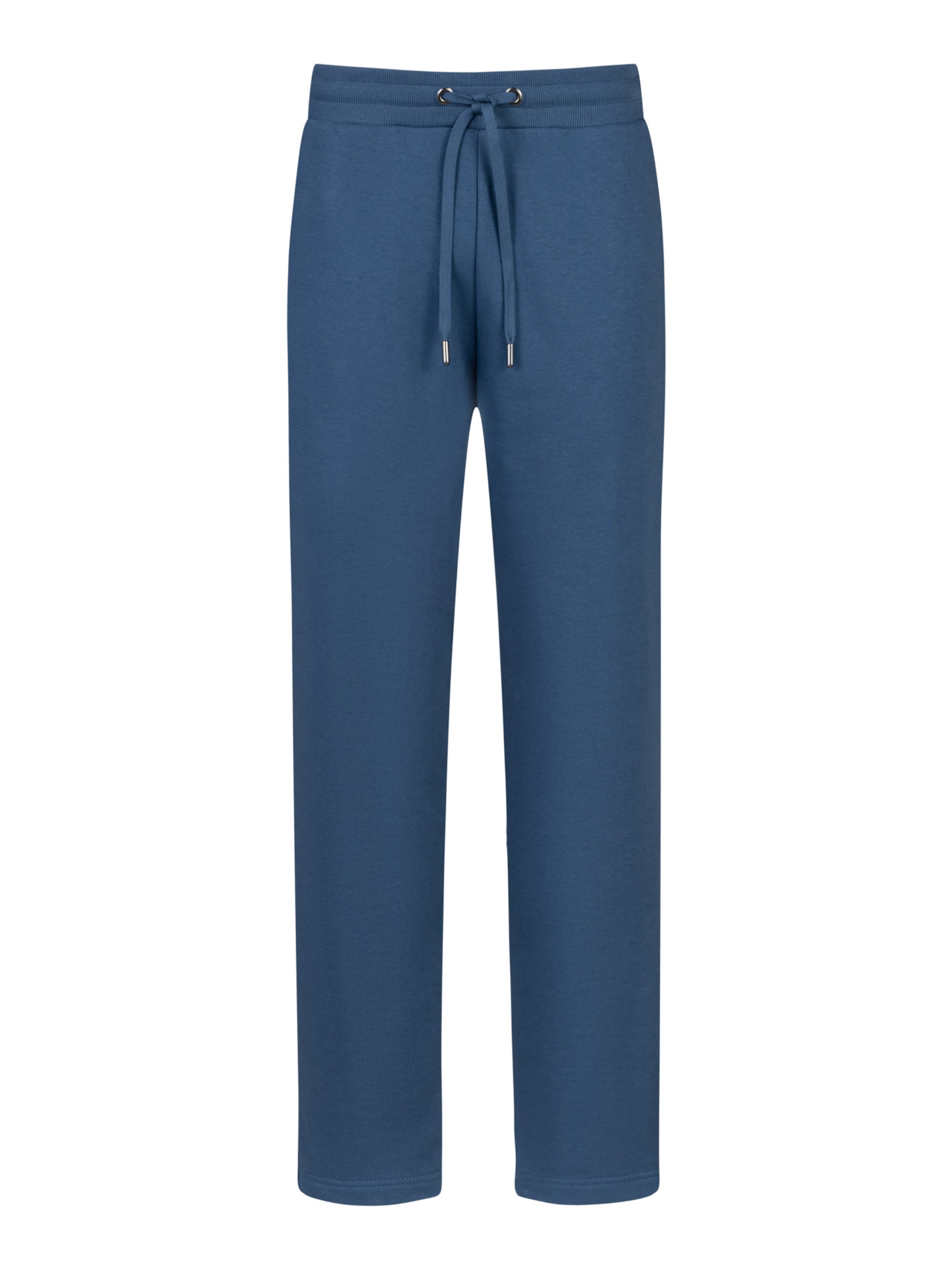 Mey Regular Trousers 'Terry Essentials' in Blue: front