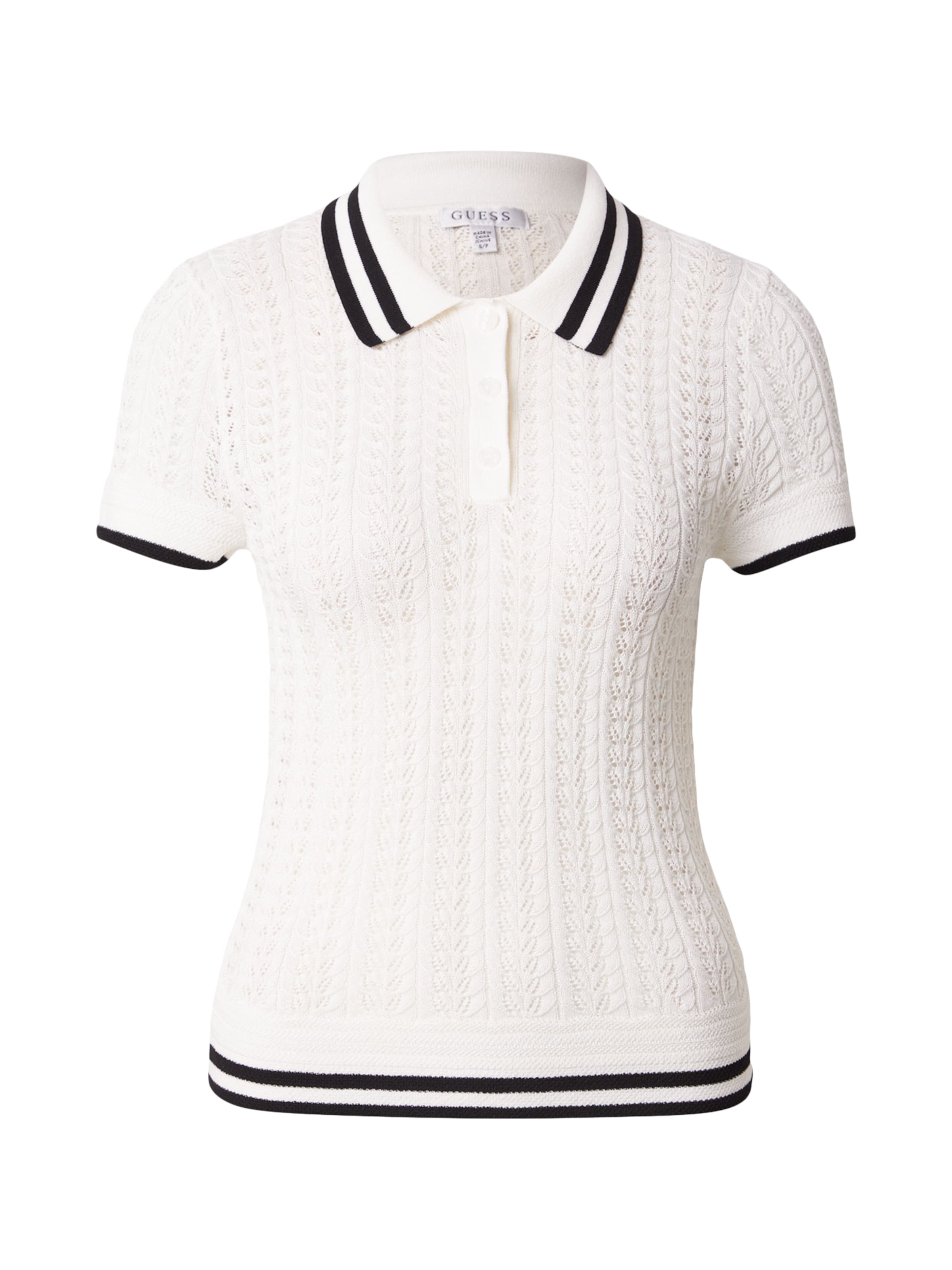 GUESS Pull-over 'VIENNA' en noir / blanc, Vue avec produit