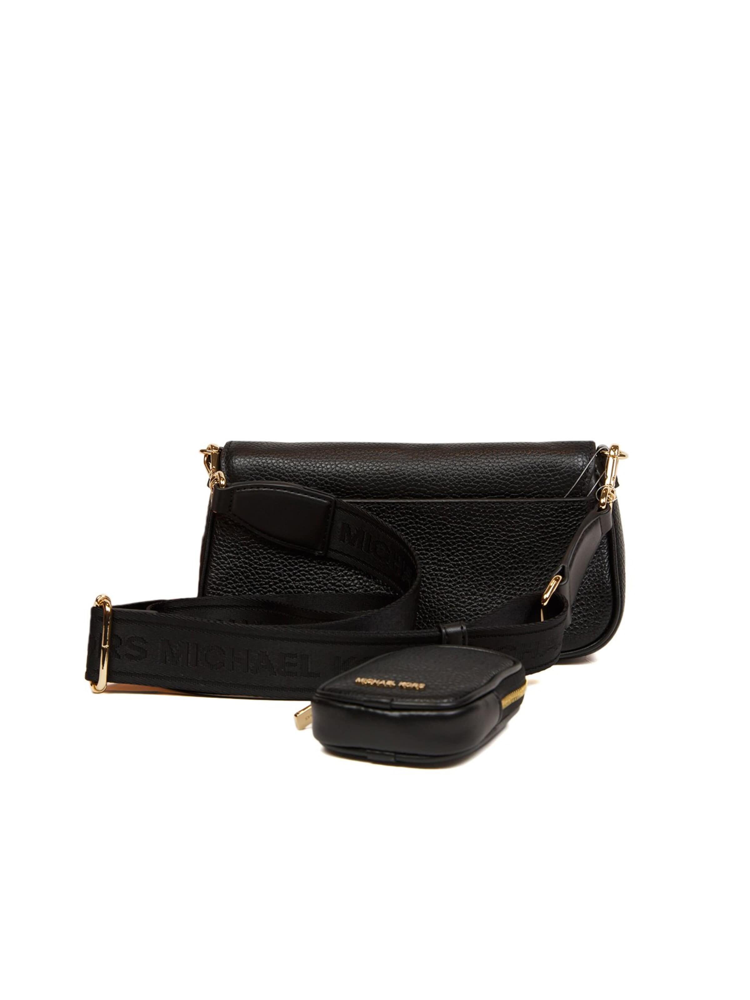 Michael Kors - Bolso de hombro 'Jet Set Travel Small Flap Crossbody With Tech Attachment' en negro