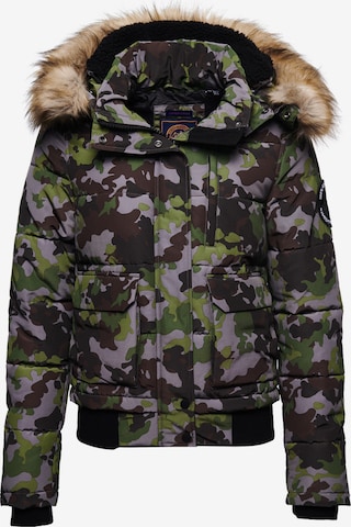 Superdry Winterjas 'EVEREST BOMBER' in Zwart: voorkant