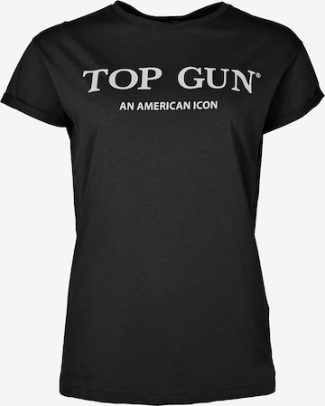 TOP GUN T-Shirt mit Logo TG20214001 ' ' in Schwarz: Vorderseite
