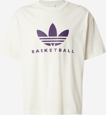 T-Shirt ADIDAS ORIGINALS en blanc : devant