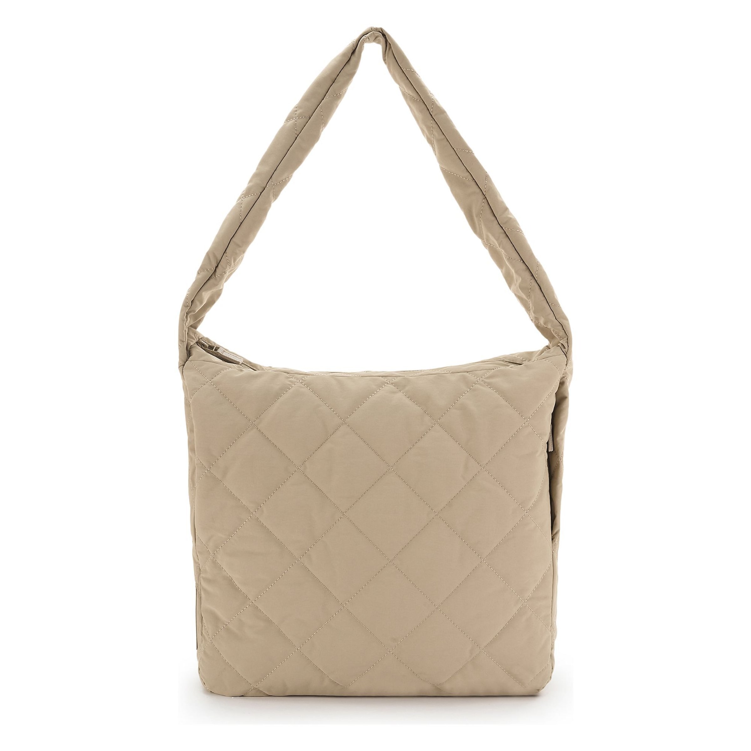 Seidenfelt Schultertasche  'Hetta' in Beige: Vorderseite