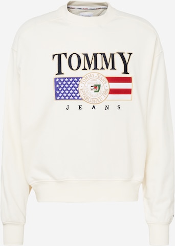 Tommy Jeans Μπλούζα φούτερ σε λευκό: μπροστά