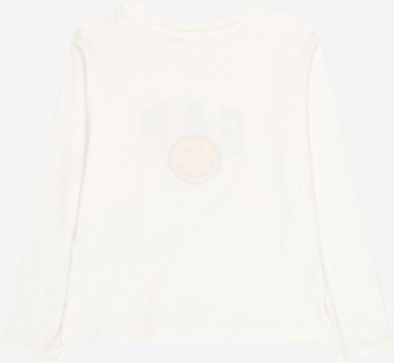 GAP Sweatshirt 'SMILEY50 LS INTRV GR T - NOV' in White