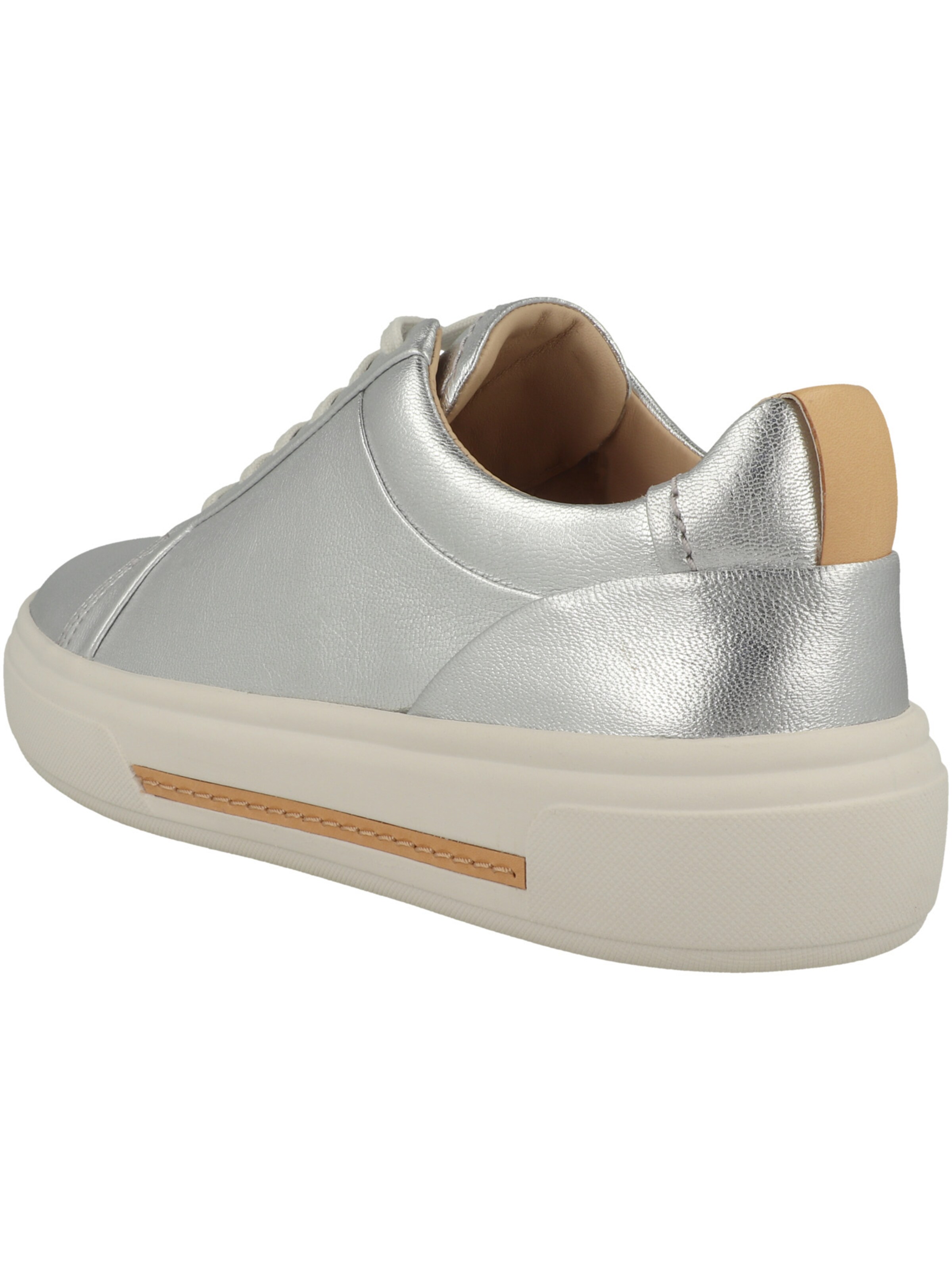 CLARKS - Sapatilhas baixas 'Hollyhock Walk' em prata