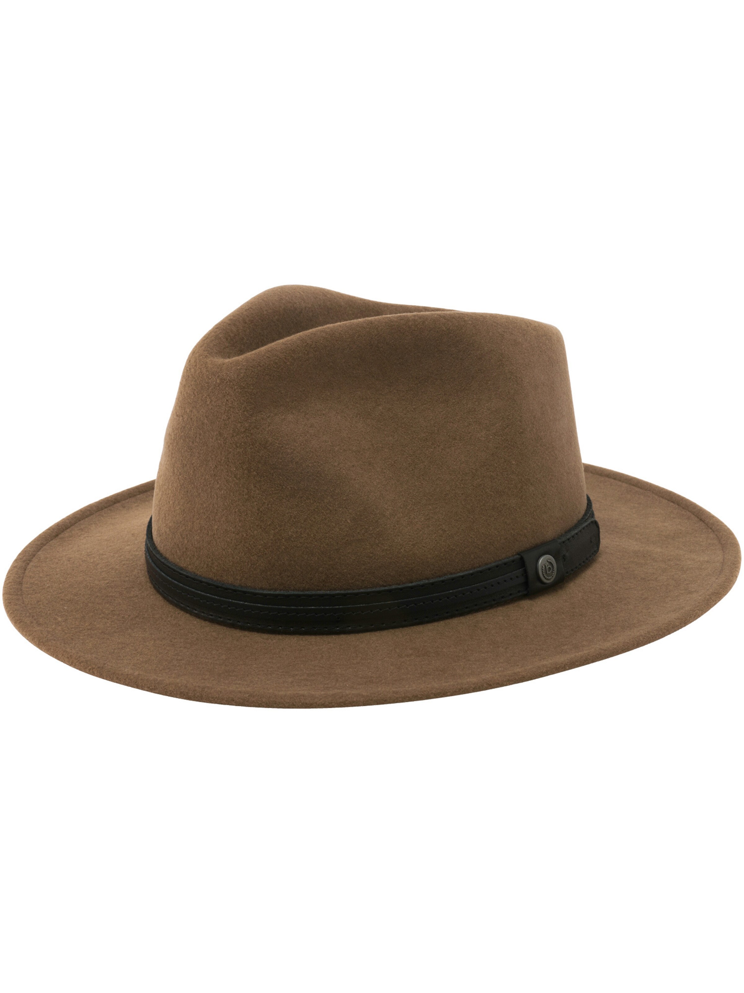 bugatti Hat in Brown: front